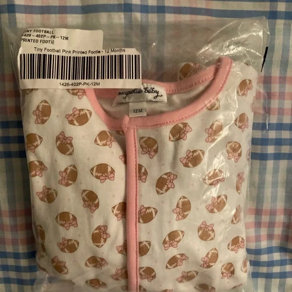 Magnolia Baby Footie Tiny Football 12 months NWT - Picture 4 of 4